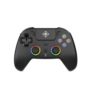 Controller di gioco wireless DELTACO GAM-189 RGB Hall Effect nero — wireless, illuminazione RGB, sensori a effetto Hall