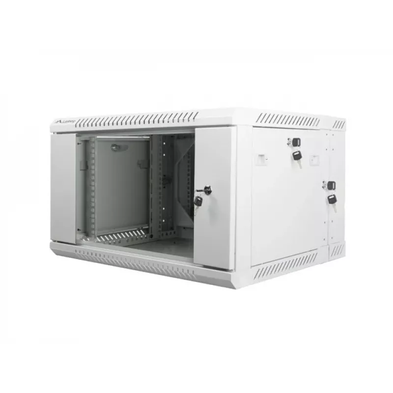 Lanberg WF02-6606-10S armadio rack 6U per montaggio a parete grigio