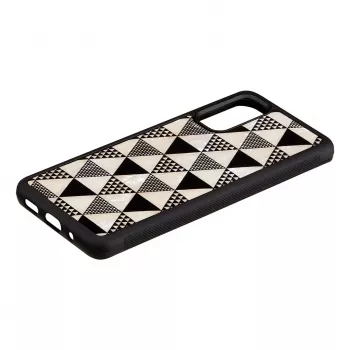 Custodia protettiva per cellulare iKins per Samsung Galaxy S20 – struttura piramidale, nero
