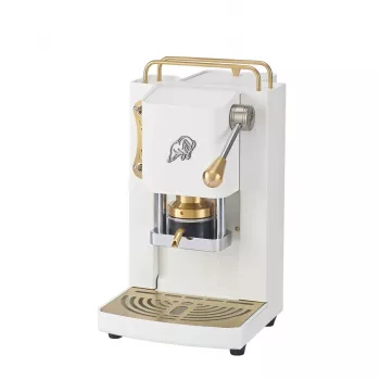 Faber Pro Essential 3.0 Macchina per caffè espresso per cialde E.S.E., bianco / ottone