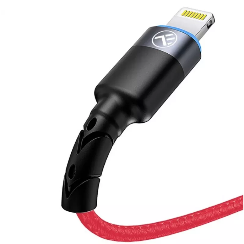 Cavo dati USB a Lightning Tellur, 3A, 1,2 m, indicatore LED, rosso