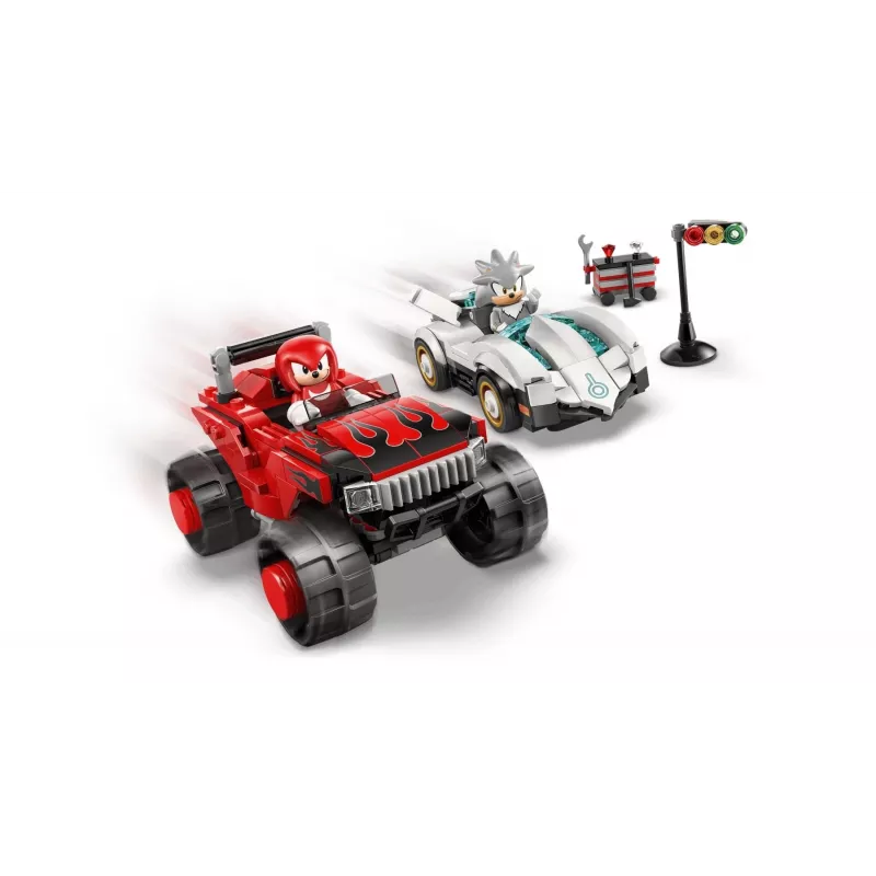 LEGO SONIC THE HEDGEHOG 77118 L'auto di Silver contro il monster truck di Knuckles