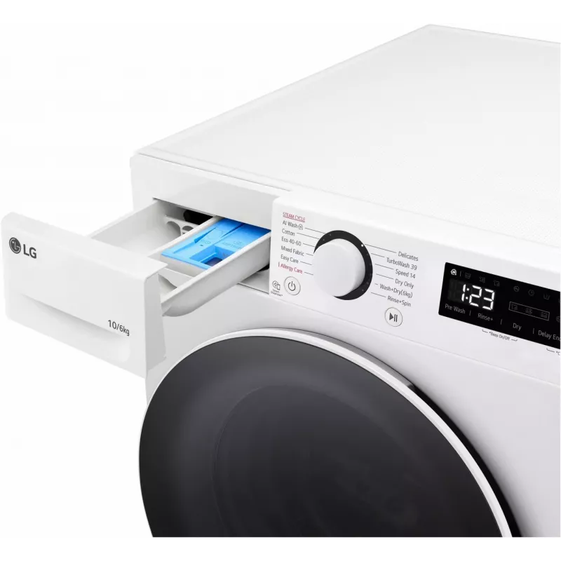 LG F4DR510S0W Lavasciuga 10 kg 1400 giri/min bianco