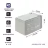 Qoltec 53045 Batteria AGM 12V 14Ah
