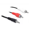 Cavo audio DeLOCK 84000 1,5 m 2xRCA 3,5 mm nero