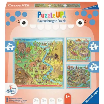 Puzzle UP Storia - Preistoria, Antica Roma, Medioevo 100, 121 e 144 pezzi