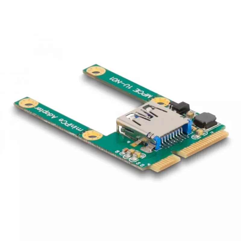 DeLOCK Mini PCIe I/O 1 x USB 2.0 Type-A femmina Full-Size Half-Size