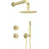 Set doccia a incasso Deante NQS_R9YK con soffione, finitura cromata