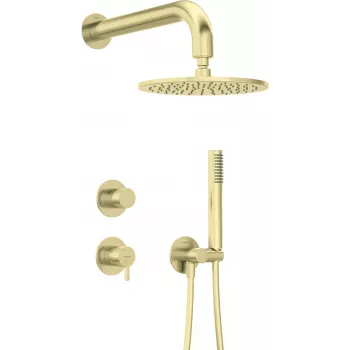 Set doccia a incasso Deante NQS_R9YK con soffione, finitura cromata