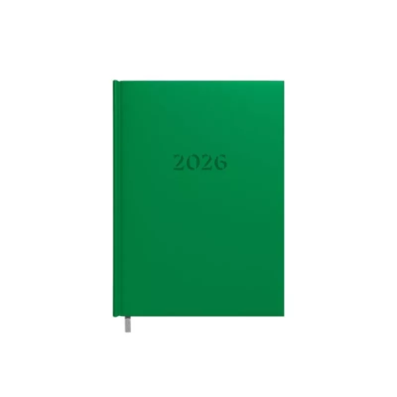 Agenda per pianificazione Buroodisain 241728-003 A5 verde 2026 – agenda datata, formato A5, annuale 2026