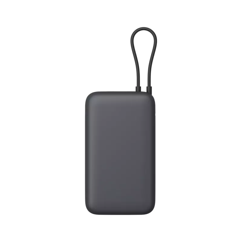 Power bank Xiaomi 20000mAh con cavo integrato, grigio scuro, modello 61828