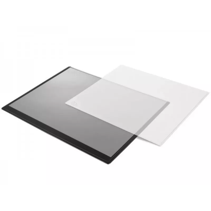 Tappetino da tavolo Forpus, 50x63cm, nero con copertura trasparente Erhöht 1010-501