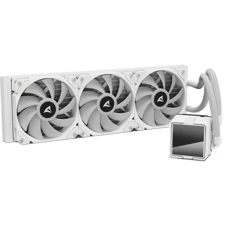 Dissipatore a liquido per CPU All-in-One Sharkoon S60 ARGB bianco radiatore da 360 mm