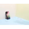 Custodia iKins per Apple iPhone 12 Pro Max — design fiori d'acqua, nero