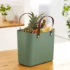 Borsa rotho Albula verde 25 L plastica riciclata, 340×235×400 mm, carico max 40 kg