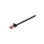 Wentronic Goobay CAT 6 cavo patch piatto, U/FTP, nero, 0,5 m - materiale in rame (94230)