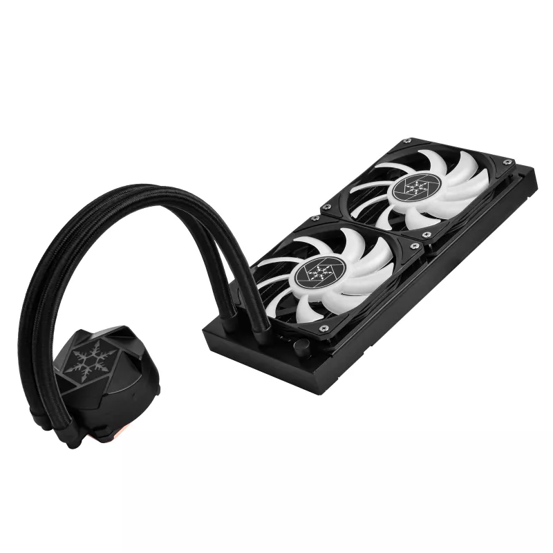 SilverStone VIDA 240 sottile, raffreddamento a liquido AiO, nero - 240mm