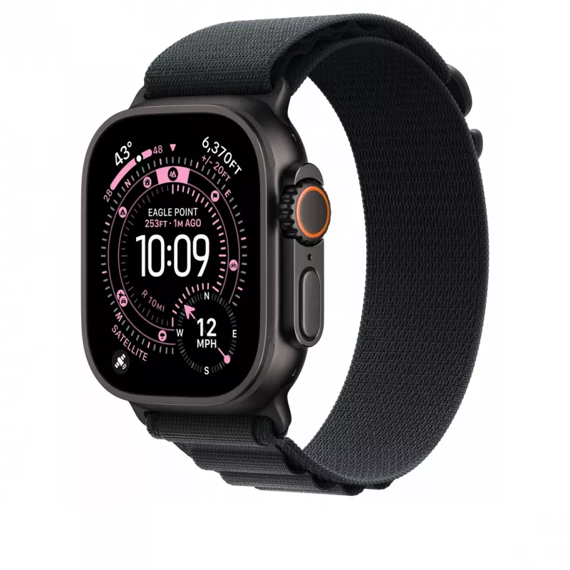 Cinturino Apple MG9G4ZM/A Smartwatch nero titanio poliestere spandex