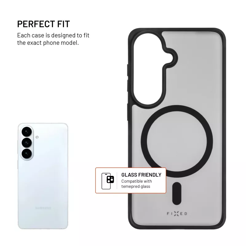 Fixed MagMisty | Cover posteriore | Samsung | Galaxy S26 | Policarbonato/TPU | Nero
