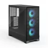 Fractal Design Pop 2 Air nero Solid case per PC midi-tower — supporto ATX, 3x ventole frontali 120 mm, vani per unità 2,5/3,5 pollici, 215×481×462 mm
