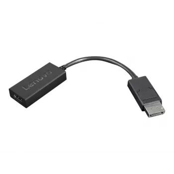 Adattatore per cavo video Lenovo 4X90R61023 0,225 m DisplayPort HDMI Type-A (standard) nero
