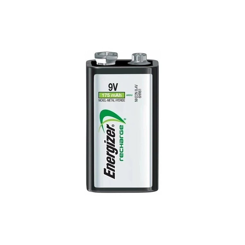 Batteria ricaricabile Energizer NiMH 9V PP3 175mAh confezione singola