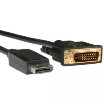 ROLINE - Cavo video - DisplayPort (M) - DVI-D (M) - 1 m (DisplayPort 1.1) - Viti zigrinate - nero (11.04.5771)