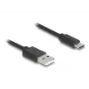 Cavo USB DeLOCK USB 2.0 0,75 m USB A USB C nero 90368