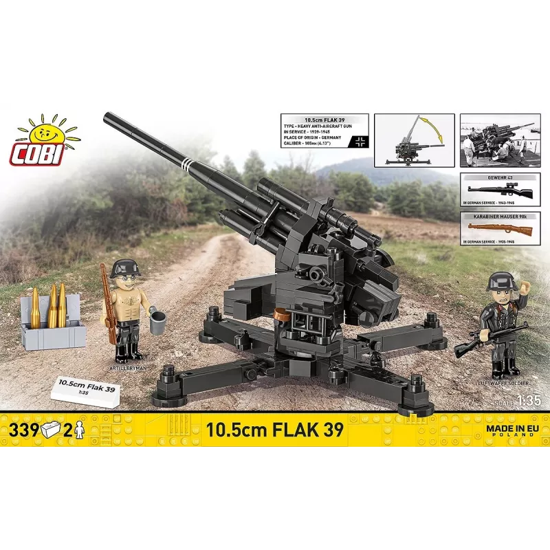 Set di costruzioni Cobi Blocks 10,5 cm Flak 39 — 339 pezzi