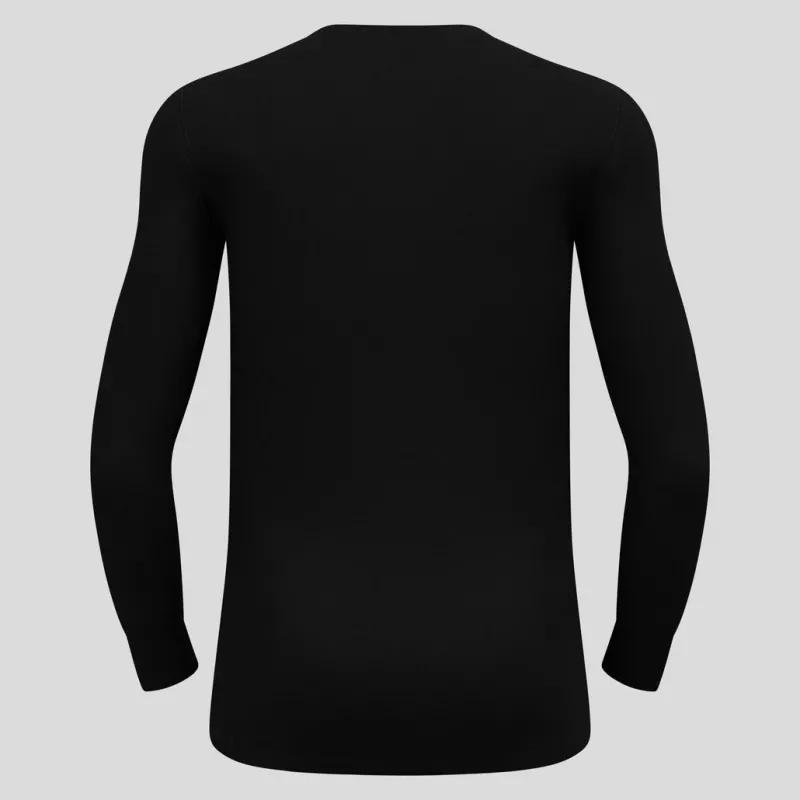 Odlo BL TOP girocollo manica lunga ACTIVE WARM ECO maglietta uomo, taglia M, nero