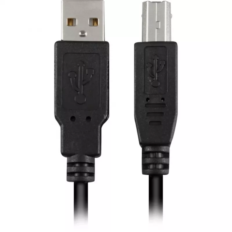 Cavo USB 2.0, connettore maschio USB-A > connettore maschio USB-B (nero, 2,0 metri)