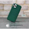 Custodia protettiva Devia Woven2 per iPhone 11 Pro, verde