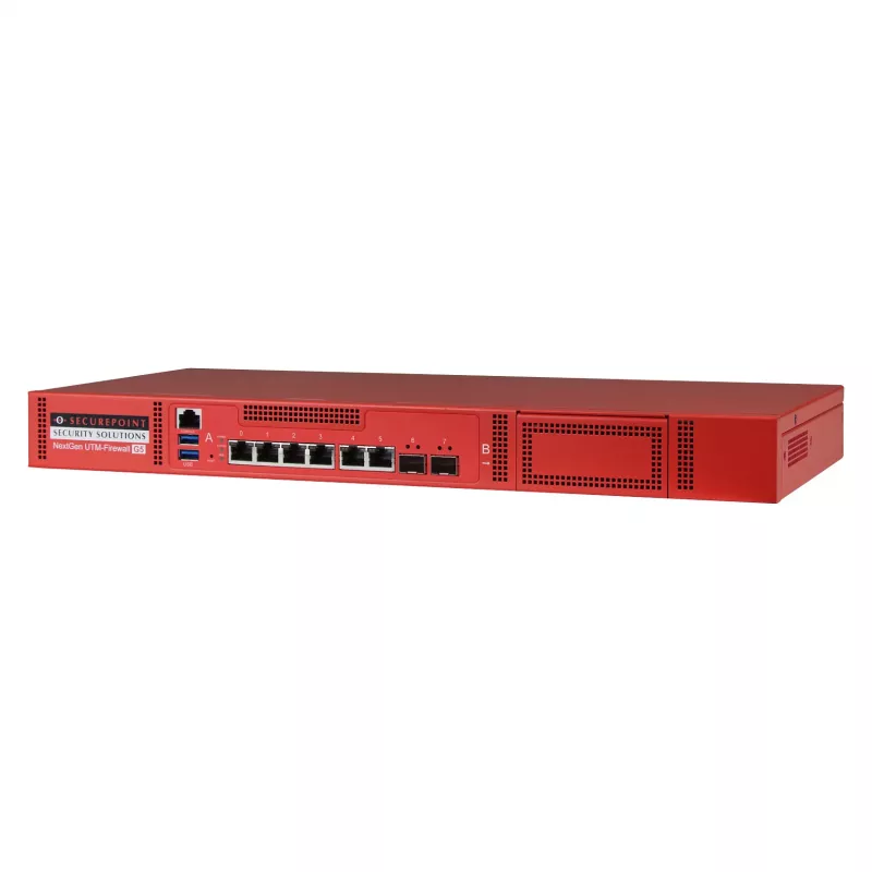 Securepoint RC300S G5 Security UTM Appliance, 13 Gbit/s, 1,5 Gbit/s, 100 utenti, AES, cablato, RJ-45