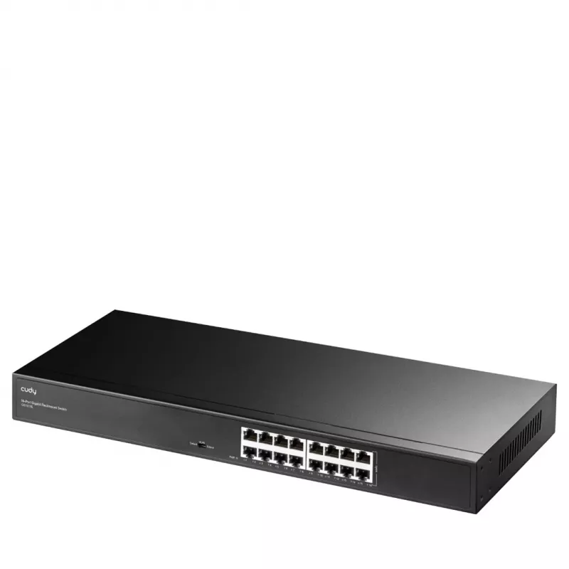 Switch di rete Cudy GS1016L — 16 porte Gigabit Ethernet (10/100/1000), switching 32 Gbit/s, montaggio rack