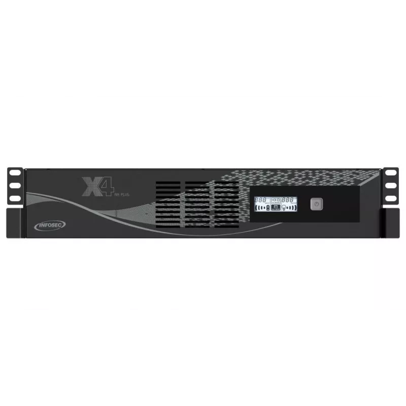 UPS rack Infosec X4 2000 RM Plus 2 kVA / 1200 W, 10 prese tipo F, LCD, line-interactive