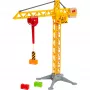 World grande gru da cantiere con luce, binario