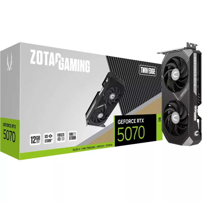 Scheda grafica ZOTAC GAMING GeForce RTX 5070 Twin Edge 12GB GDDR7