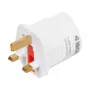 Alimentatore IBOX iaukeu caricabatterie con spine intercambiabili UK (tipo G) ed EU (tipo E), 100–240 V 50/60 Hz, 7,5 A, bianco