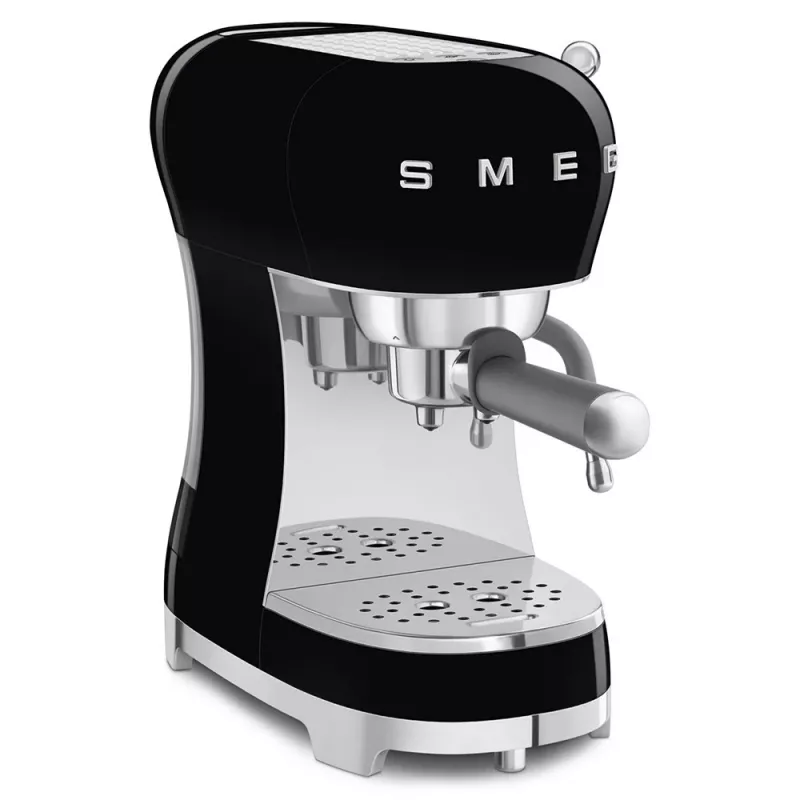 SMEG 50's Style ECF02BLEU macchina per espresso, 15 bar, nera