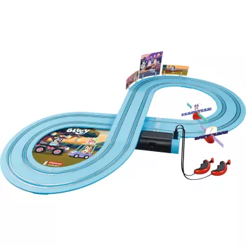 Pista da corsa CARRERA FIRST Bluey & Bingo Race per bambini – set di partenza slotcar