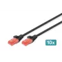 Cavo di rete Digitus CAT 6 U/UTP 0,5m RJ-45 nero