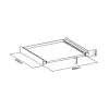 Telaio di collegamento per scaffale MACLEAN MC-890 regolabile in altezza design robusto