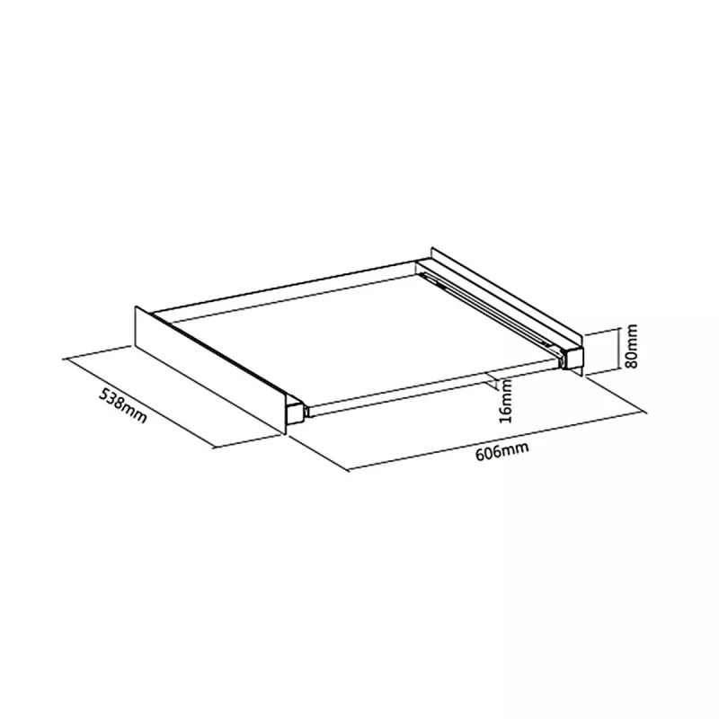 Telaio di collegamento per scaffale MACLEAN MC-890 regolabile in altezza design robusto