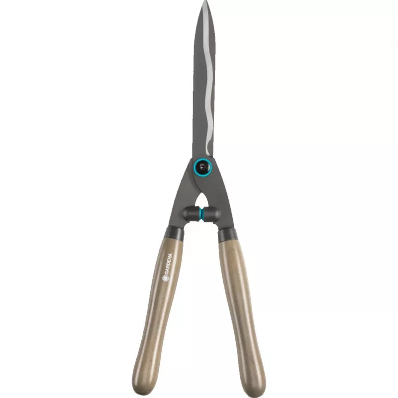 Cesoie per siepi Gardena NatureCut, 23 cm, nero/legno