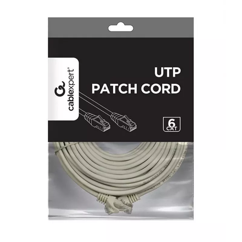 Cavo di rete Gembird PP6U-20M Cat6 U/UTP 20 m RJ-45 grigio