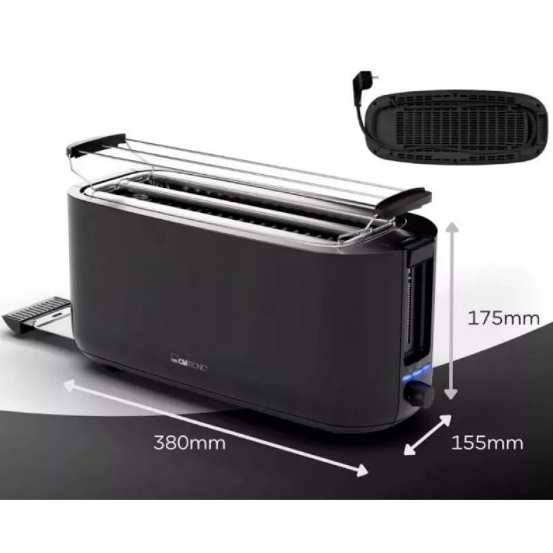 Clatronic TA 3802 4 fette 1400 W nero