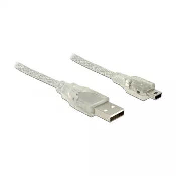 Cavo USB DeLOCK 83909 5 m USB2.0-A Mini-B trasparente
