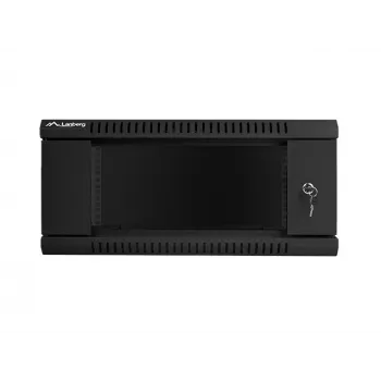 Armadio di rete a parete LANBERG WF01-6404-10B 4U 19 pollici 600×450×285 mm IP20 nero, portata 60 kg