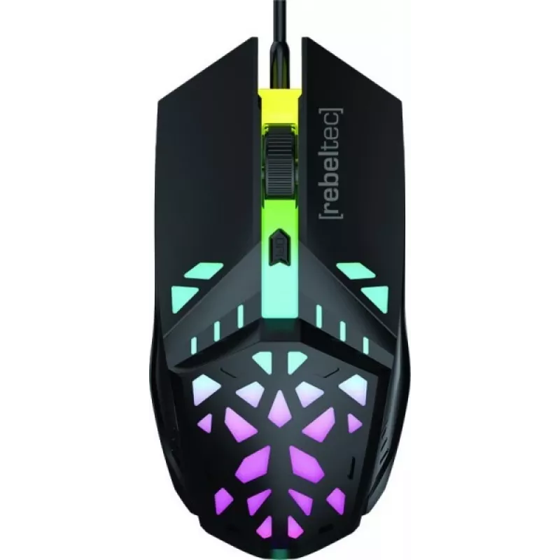 Mouse gaming con filo Rebeltec SHARK — design ergonomico, sensore ottico