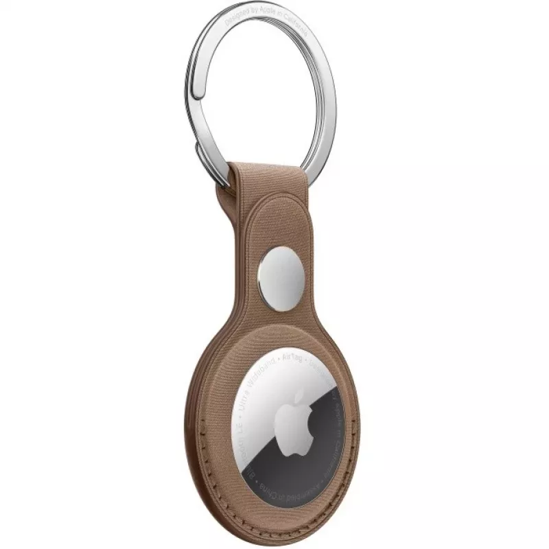 APPLE AirTag Portachiavi FineWoven Taupe